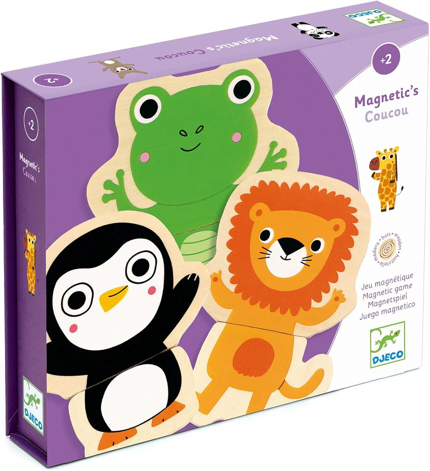 Магнитная игра Djeco Coucou Забавные животные