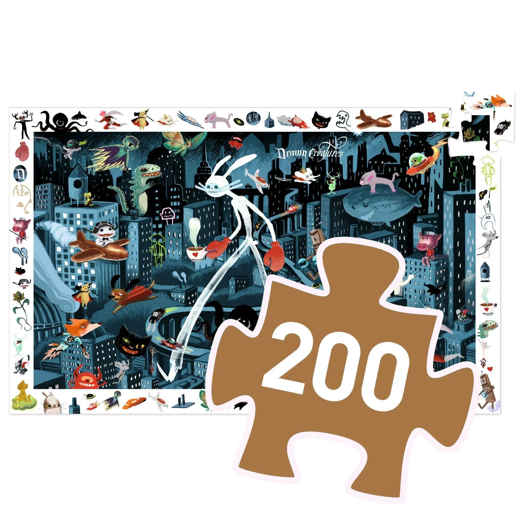 Puzzle Djeco Night City, 200 el. foto