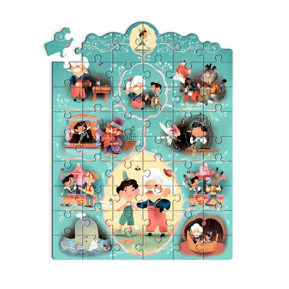 Puzzle Djeco Pinocchio, 54 el. foto