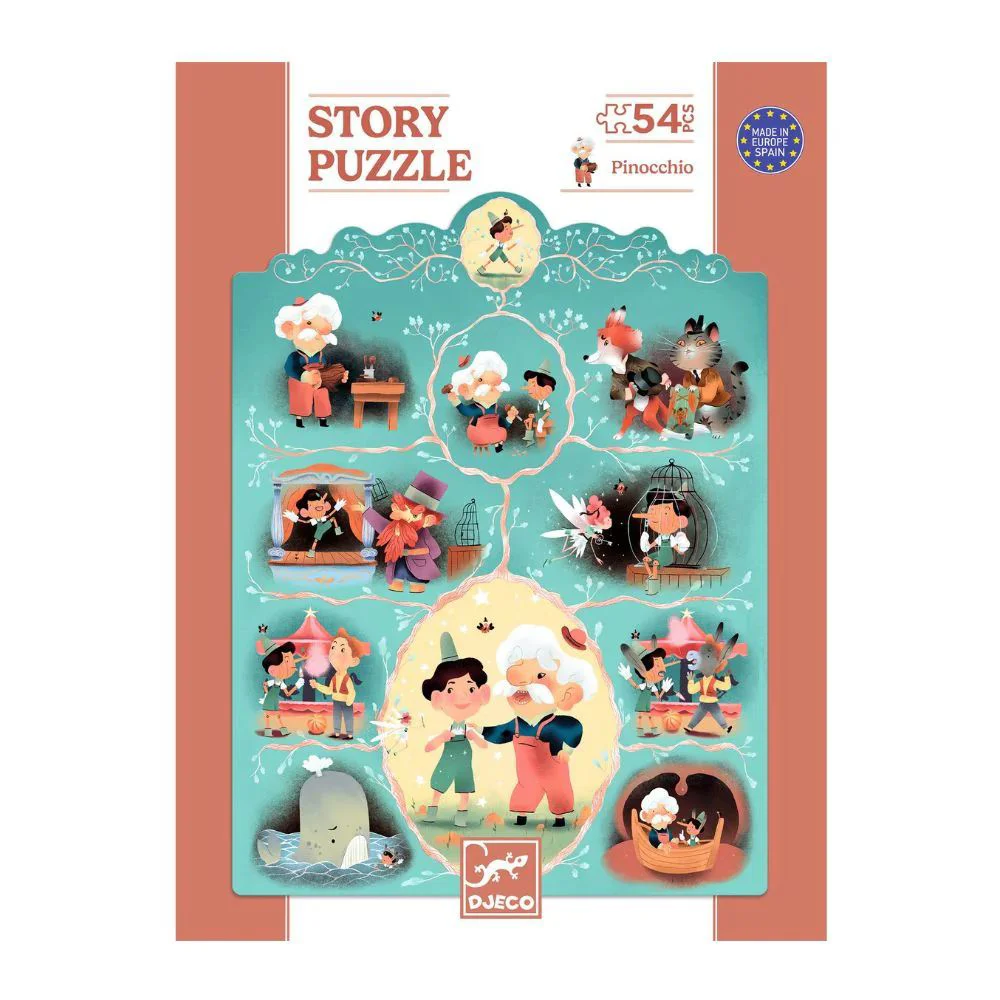 Puzzle Djeco Pinocchio, 54 el. foto
