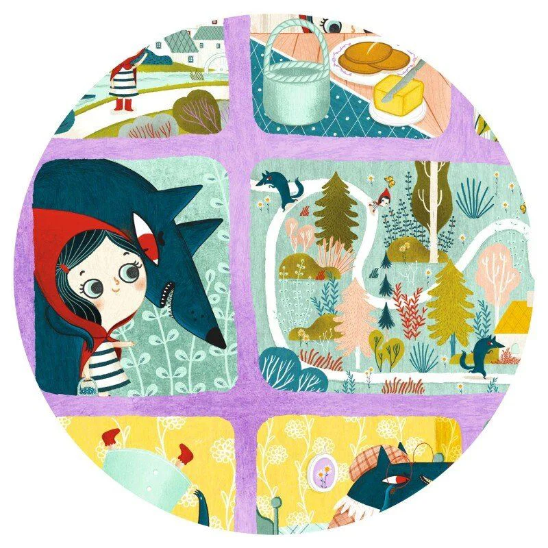 Puzzle Djeco Scufita Rosie, 35 el. foto