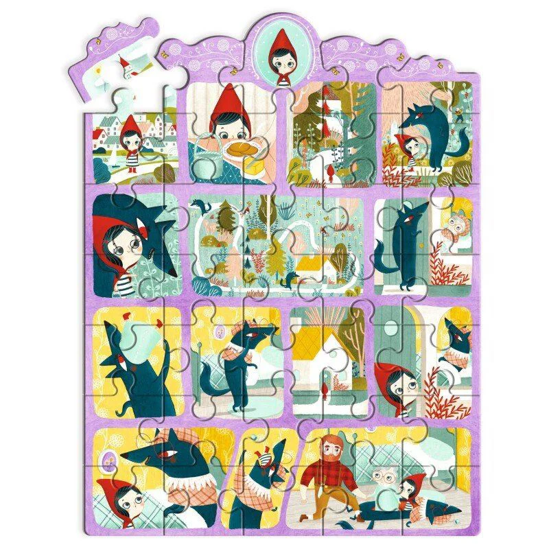 Puzzle Djeco Scufita Rosie, 35 el. foto