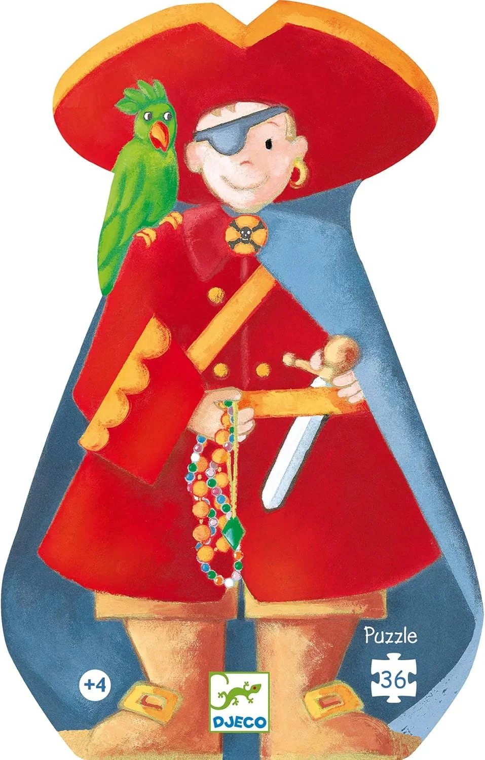 Puzzle Djeco Piratul si Comoara, 36 el. foto