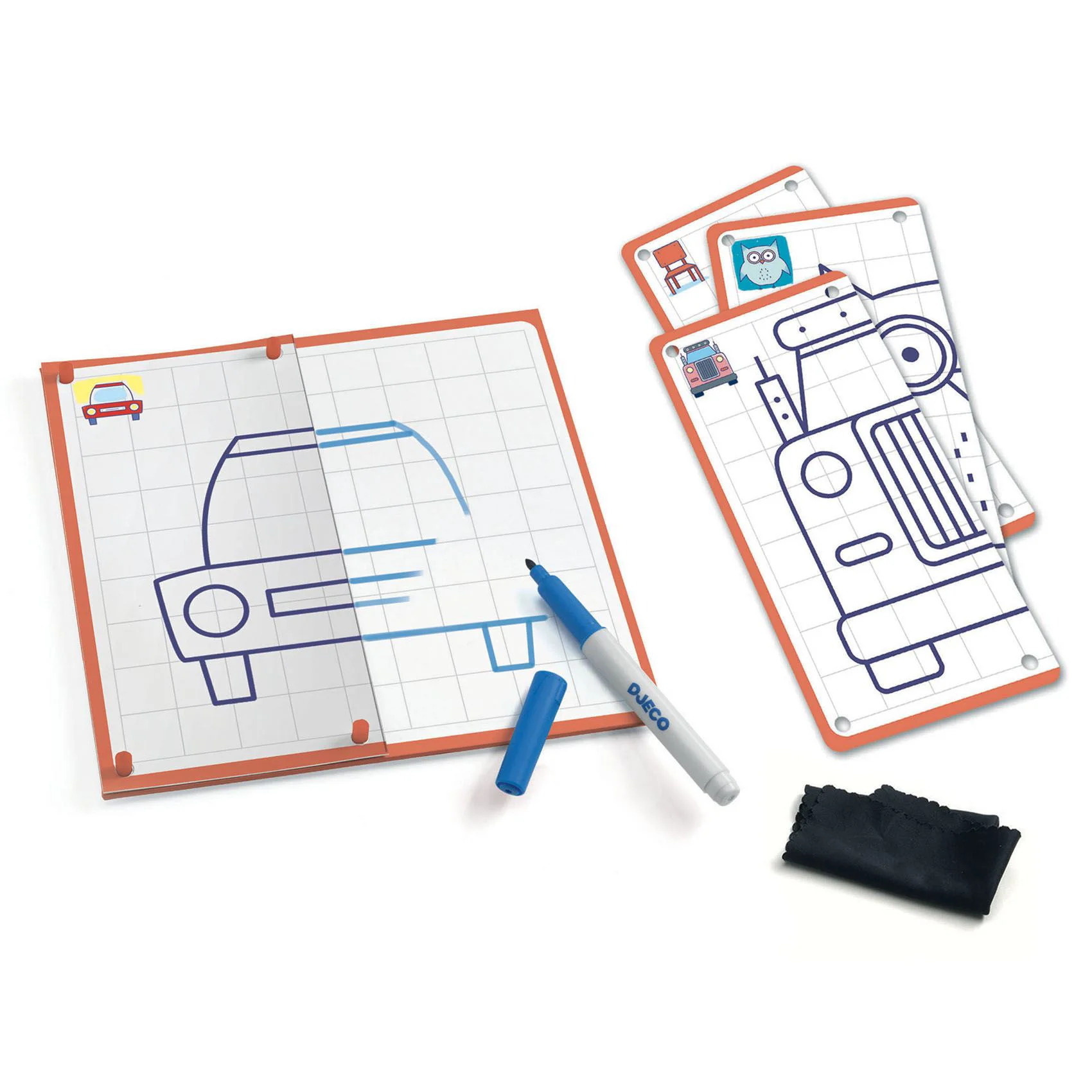 Игра Djeco Учимся рисовать симметрично Symetrie & Co