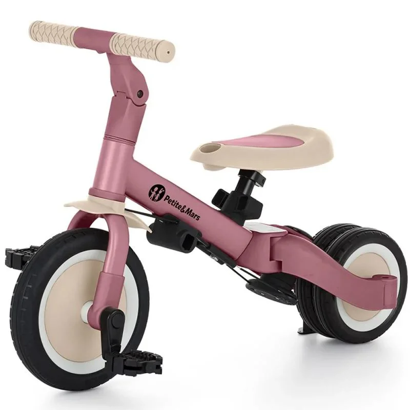 Tricicleta evolutiva 5 in 1 Petite&Mars Turbo Dusty Rose foto