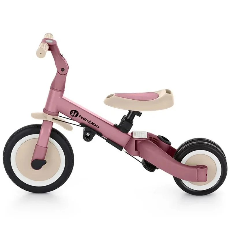 Tricicleta evolutiva 5 in 1 Petite&Mars Turbo Dusty Rose foto