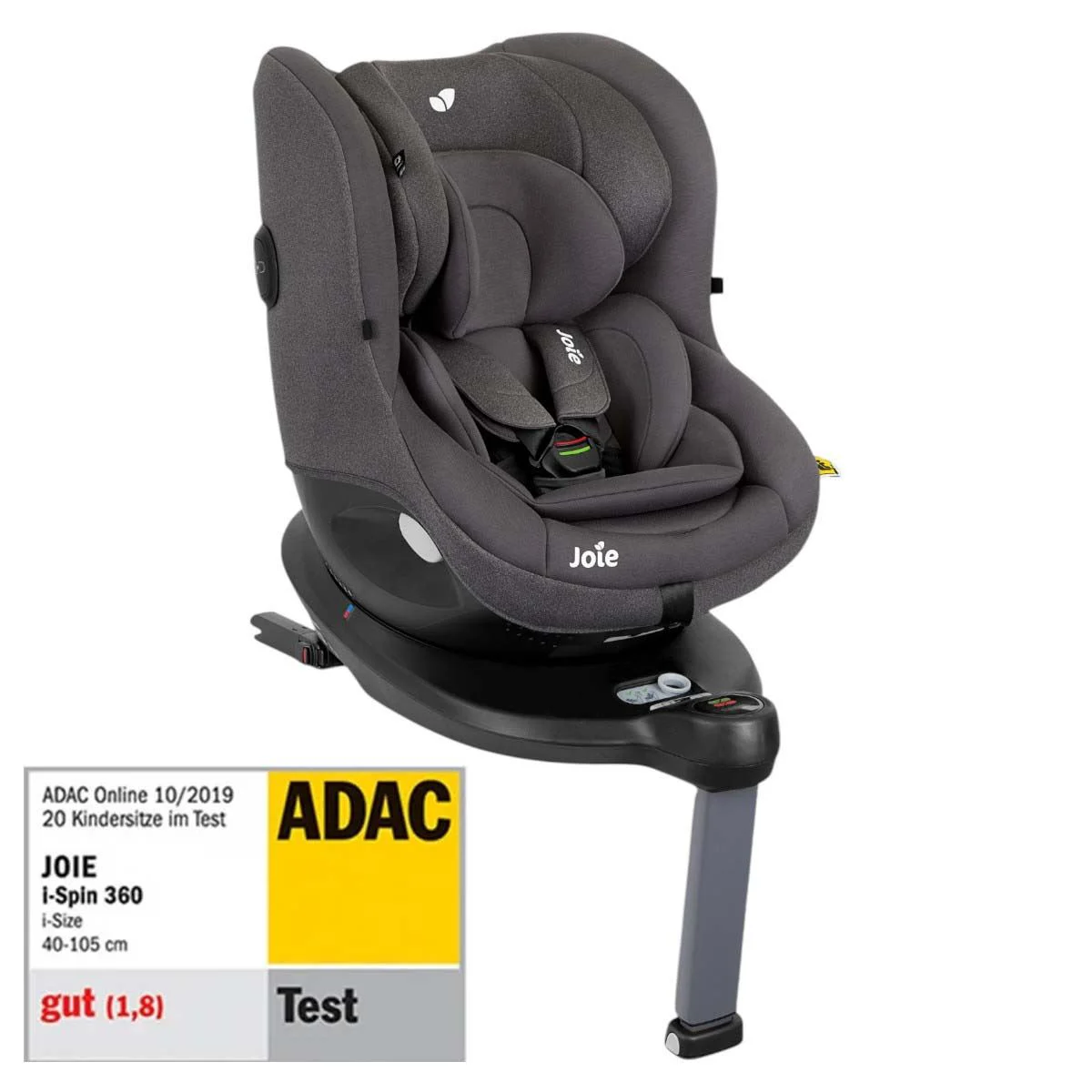 Поворотное автокресло Joie i-Spin 360 Thunder с Isofix, 0–18 кг foto