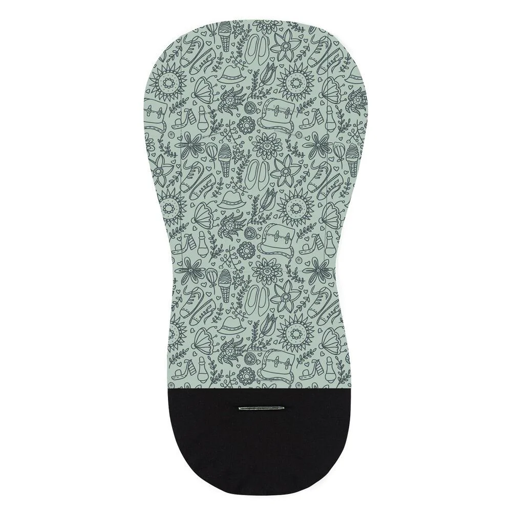 Salteluta pentru carucior Petite&Mars Foamy Green Hipster