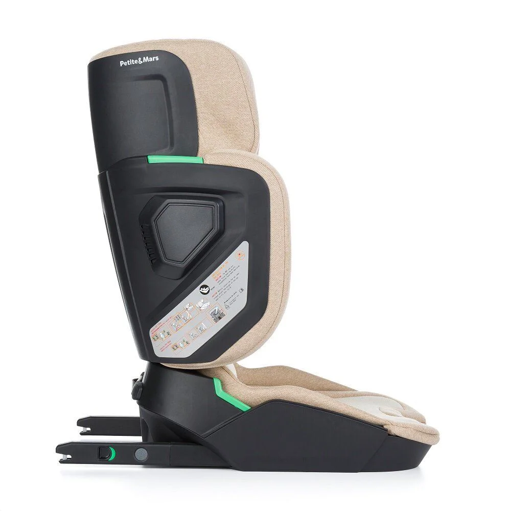 Scaun auto cu isofix i-Size Petite&Mars Flex Pro i-Size Caramel Brown, 100-150 cm