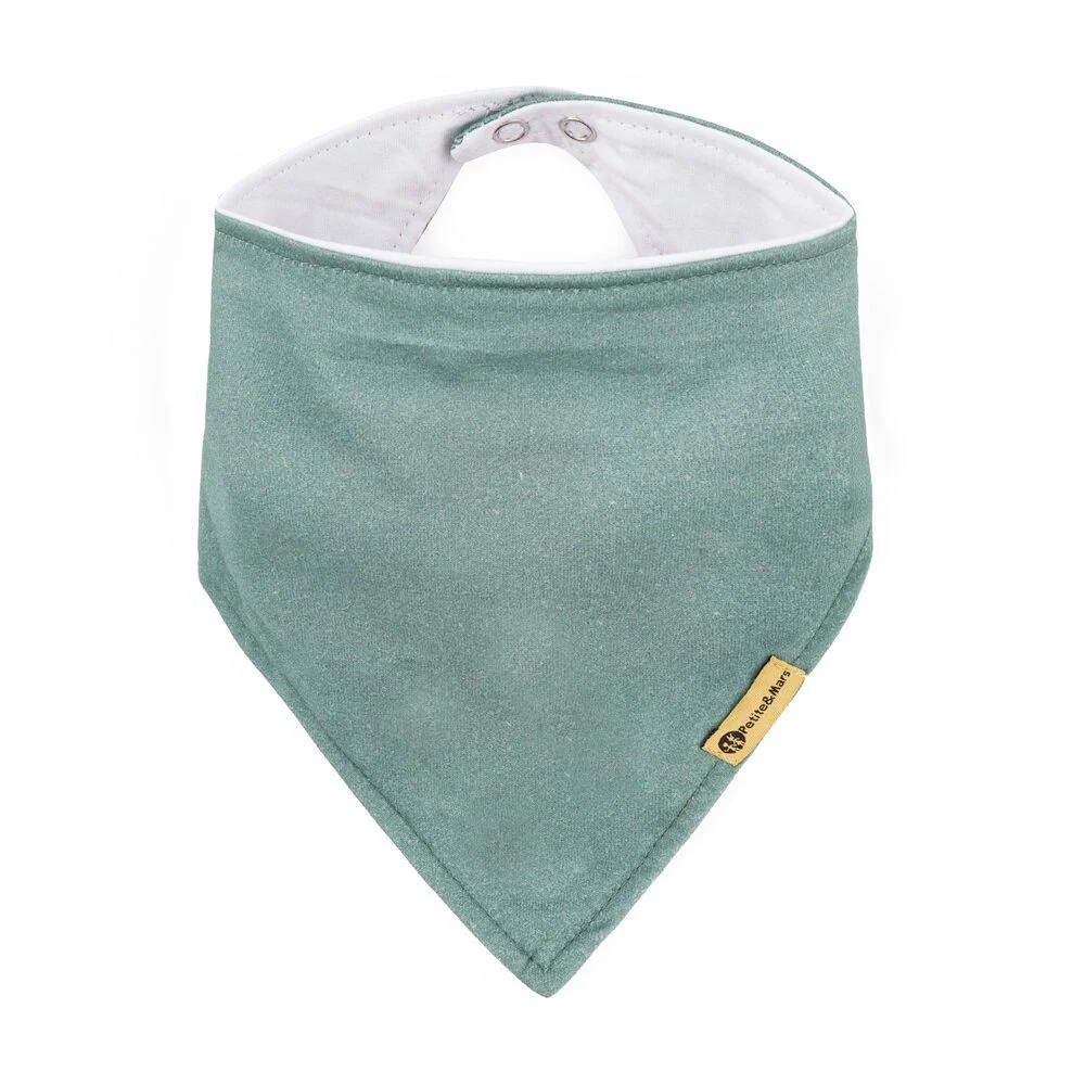 Set bandane bavetica Petite&Mars Luke Beige Kiwis/Misty Green, 2 buc. foto