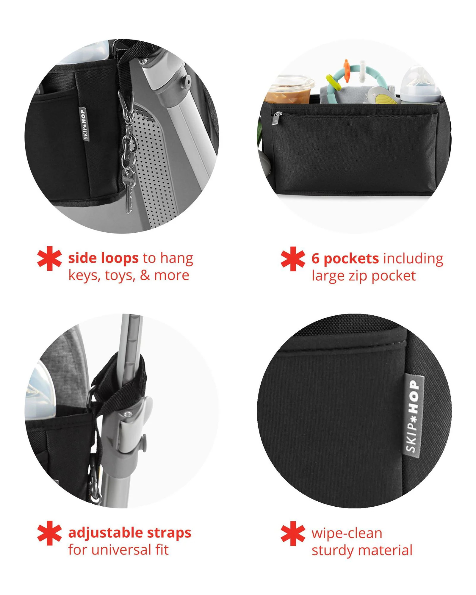 Органайзер для коляски Skip Hop Grab&Go Ultra Black