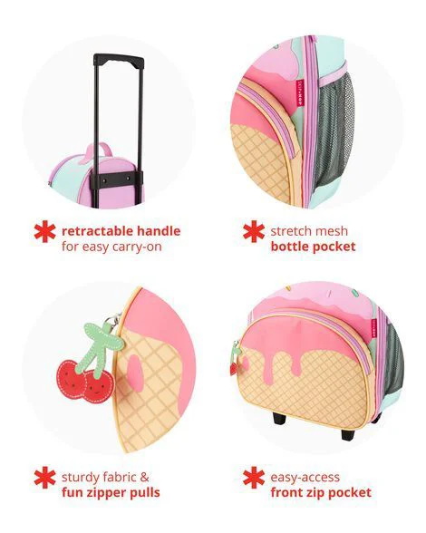 Рюкзак-чемодан на колесах Skip Hop Spark Ice Cream foto