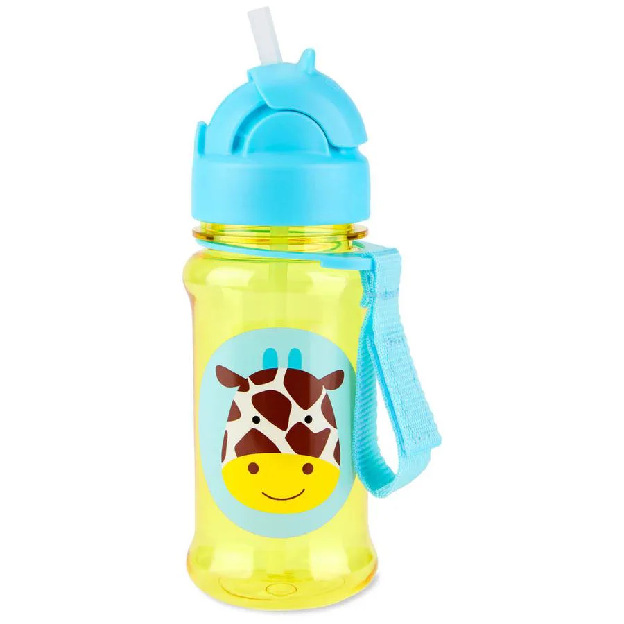 Sticluta cu pai din tritan Skip Hop Zoo Giraffe foto