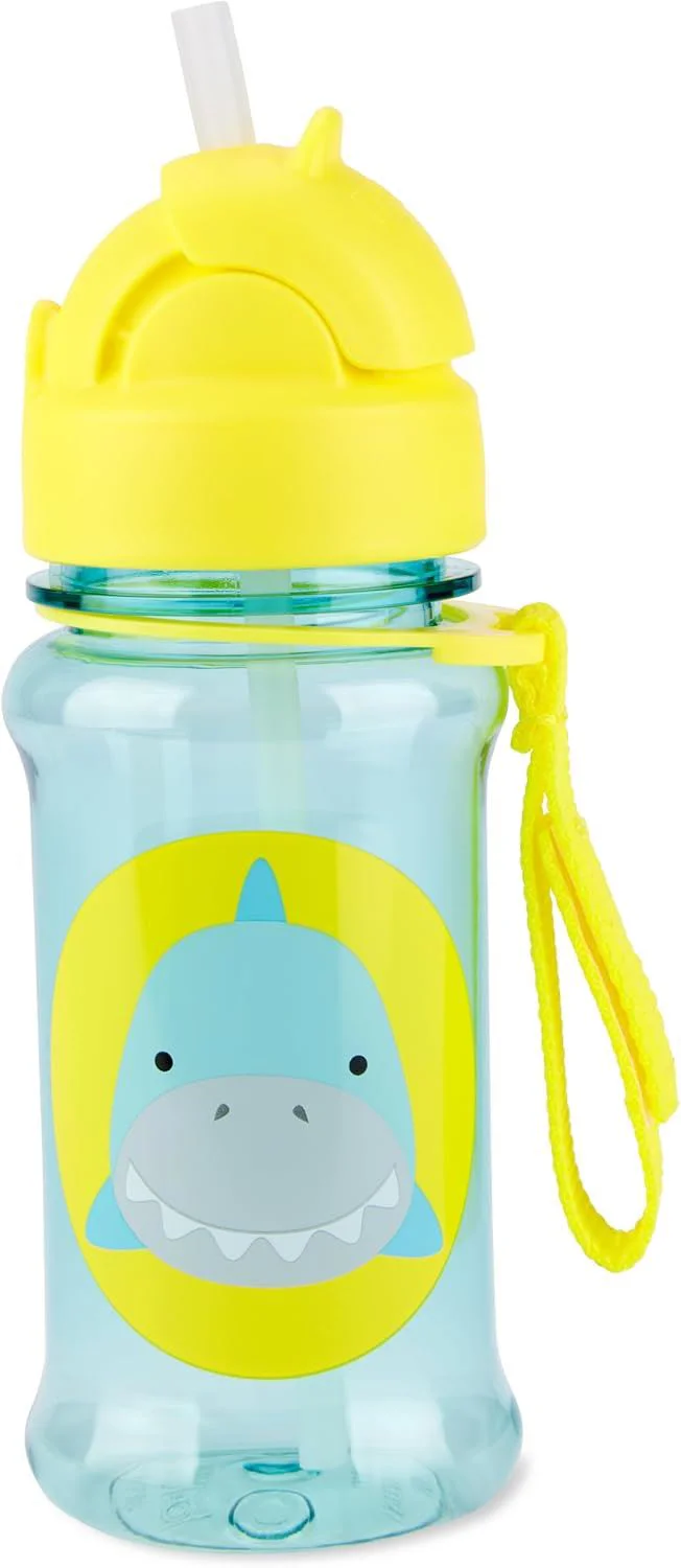 Sticluta cu pai din tritan Skip Hop Zoo Shark foto