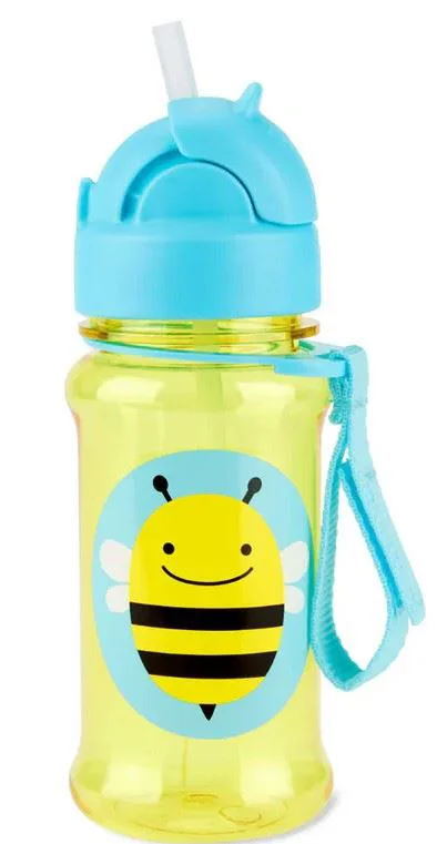 Sticluta cu pai din tritan Skip Hop Zoo Bee foto