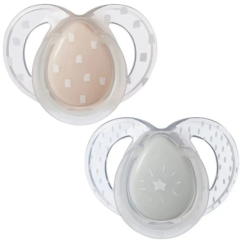 Suzete ortodontice din silicon Tommee Tippee Steluta (6-18 luni), 2 buc. foto