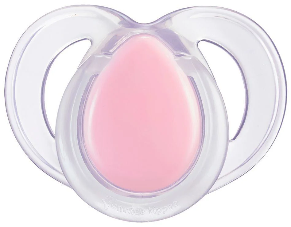 Suzete ortodontice din silicon Tommee Tippee Night Time Roz (18-36 luni), 2 buc. foto
