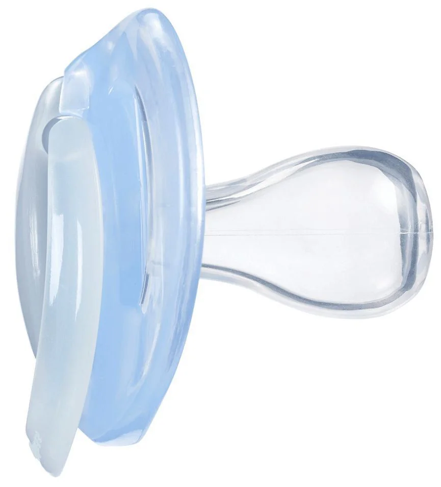 Suzete ortodontice din silicon Tommee Tippee Albastre (6-18 luni), 2 buc. foto