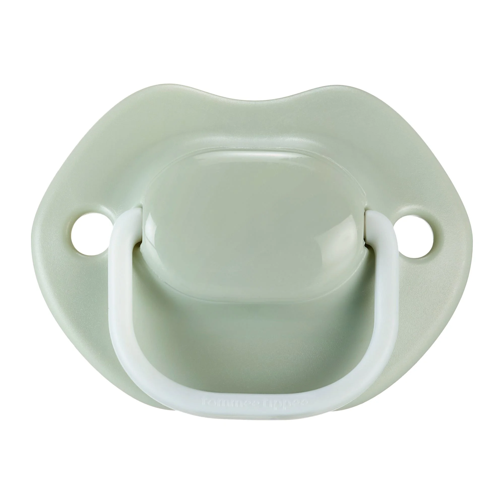 Ортодонтические силиконовые пустышки Tommee Tippee Moda Бело-Зелёные (0–6 мес.), 2 шт. foto