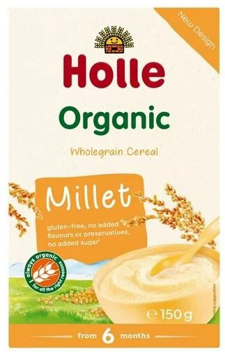 Set promo 1+1 Terci de orez+mei Holle Organic (6+ luni), 150 g foto