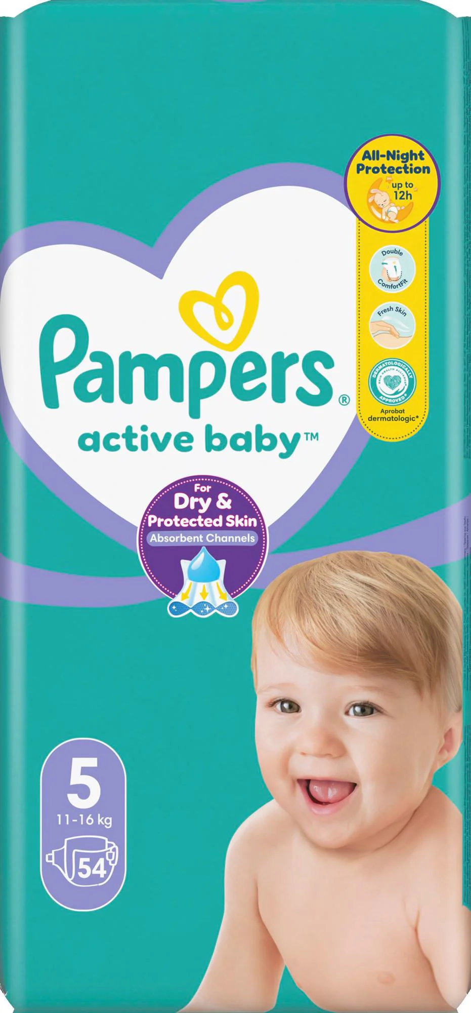 Подгузники Pampers Active Baby 5 Junior (11-16 кг), 54 шт. foto