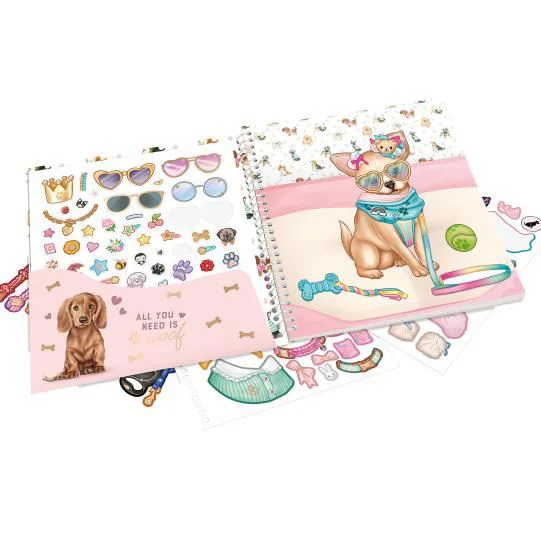 Carte cu autocolante TOPModel Dress me up Doggy foto