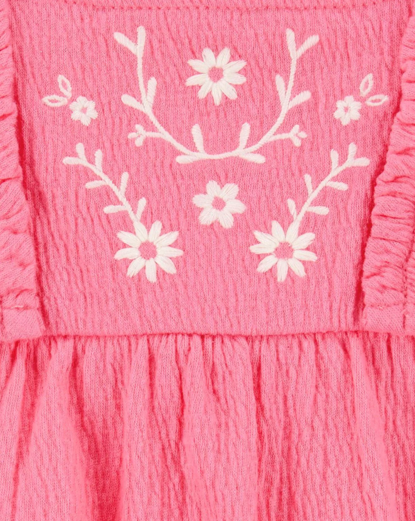 Carter's Salopeta pentru fetite brodata Pink White foto