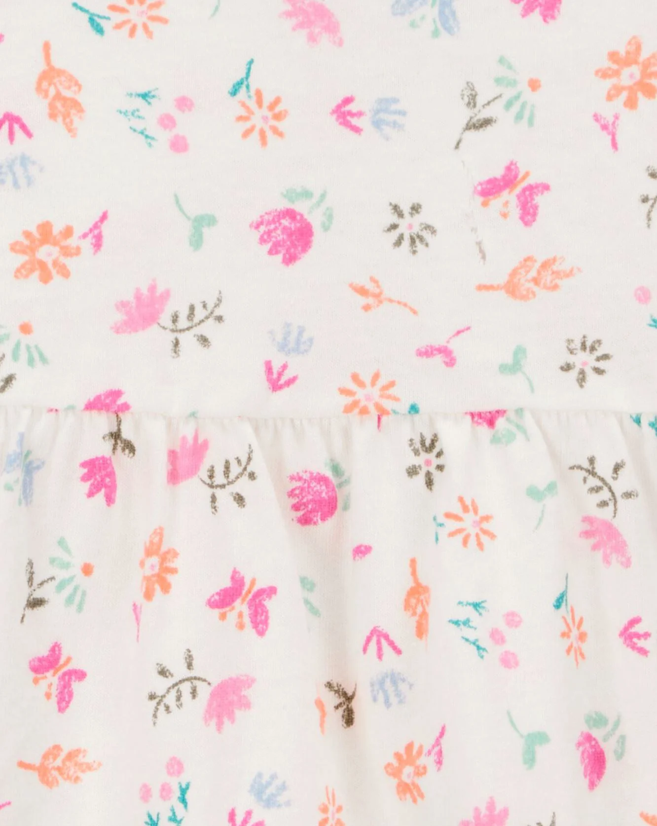 Carter's Set 2 piese Salopeta si rochita Solid Pink-Ditsy Floral foto