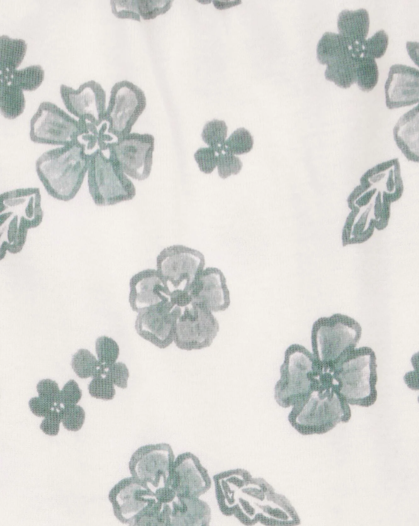 Carter's Set 2 piese Ivory Green Floral - body si chilotel foto