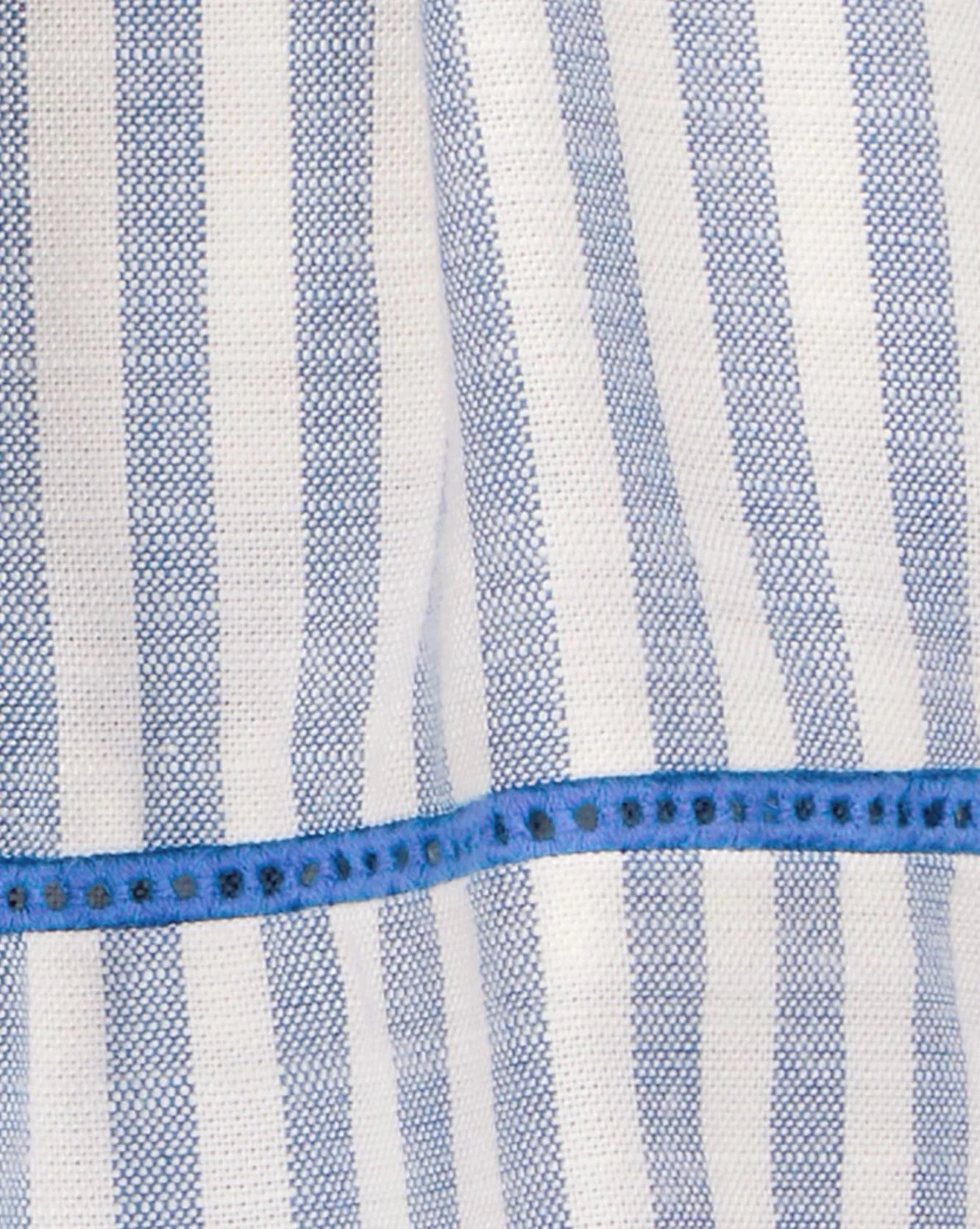 Carter's Fustita de in Faux Linen Blue Stripe foto