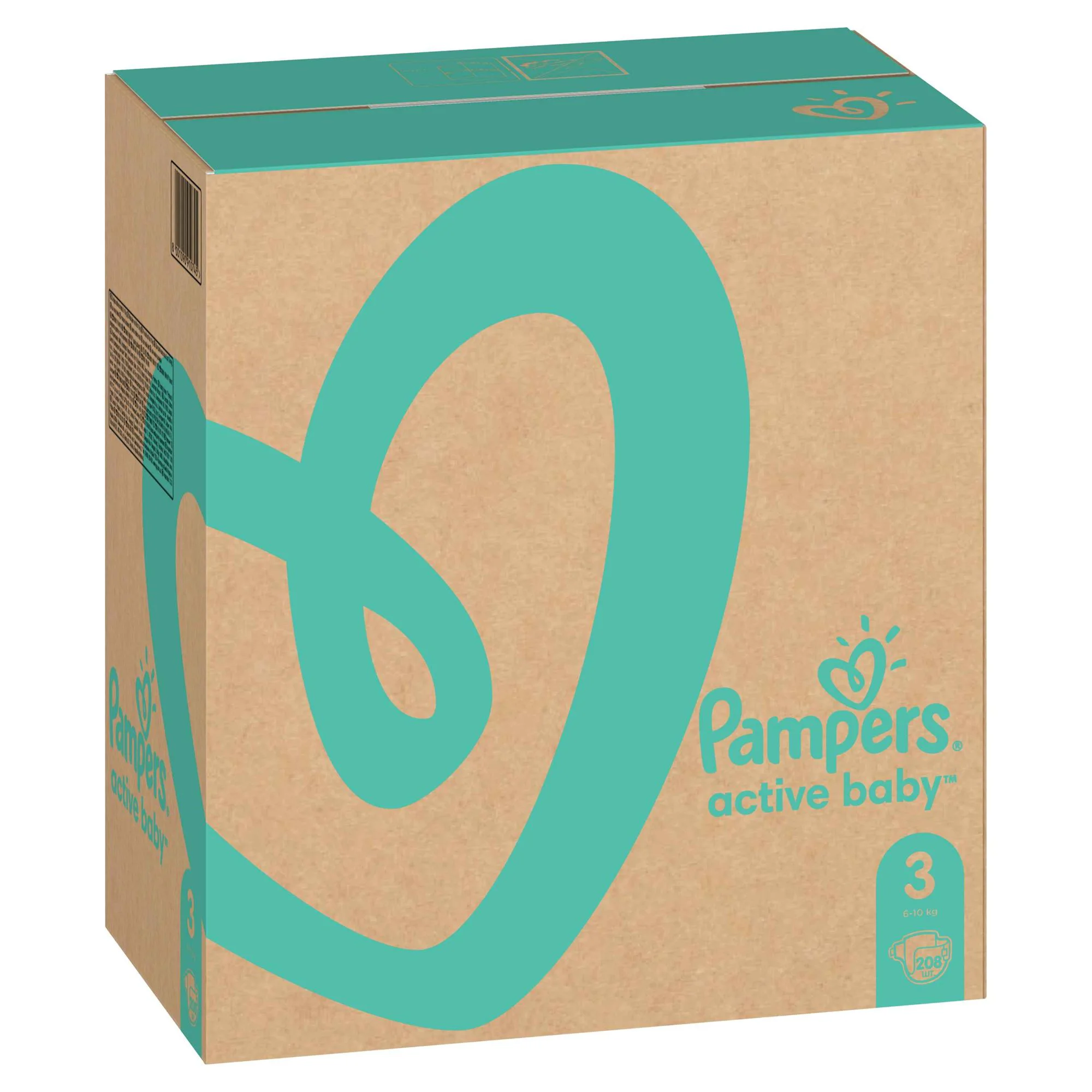 Подгузники Pampers Active Baby 3 Midi XXL Box (6-10 кг), 208 шт. foto
