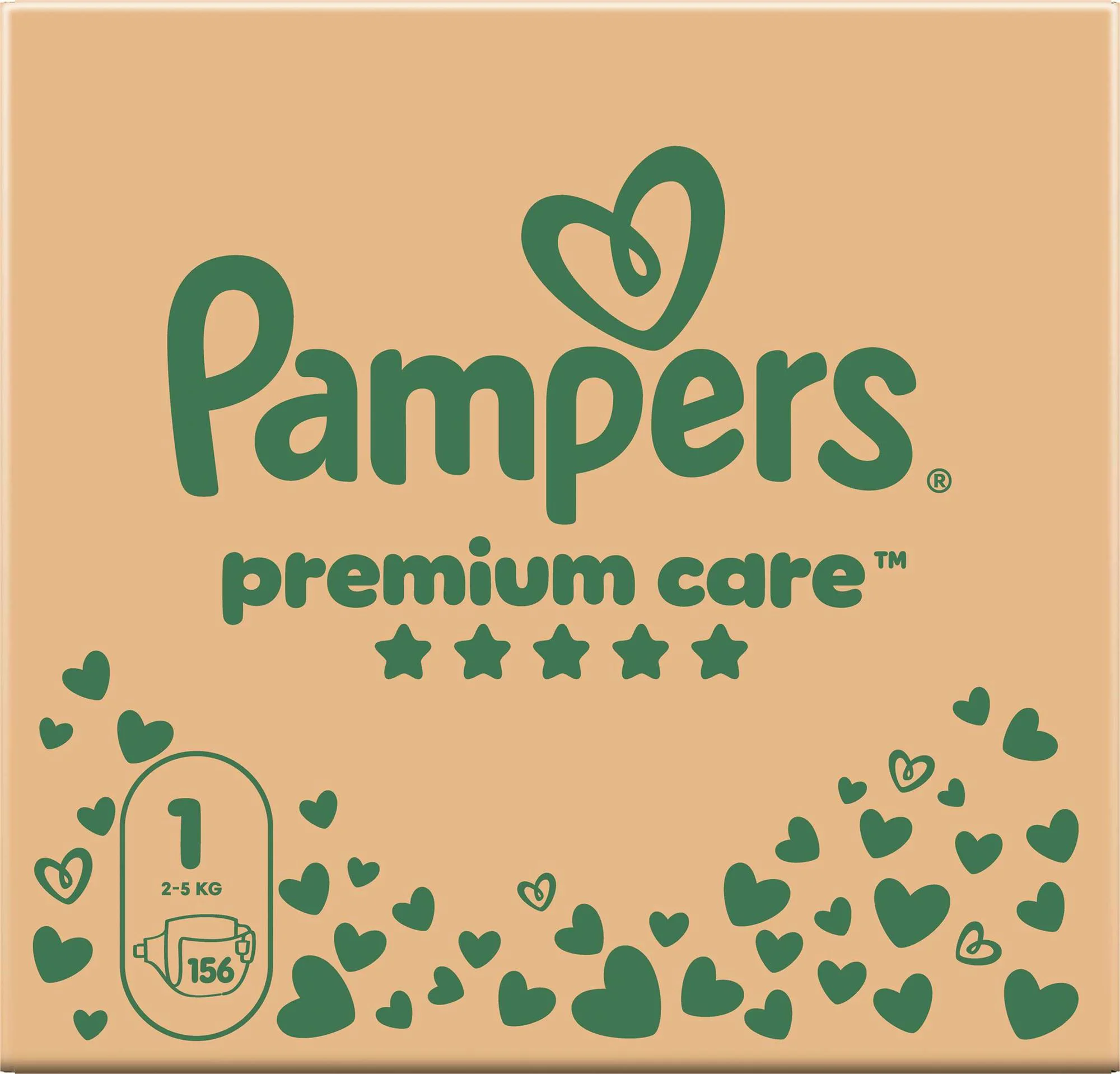 Scutece Pampers Premium Care 1 XXL New Born (2-5 kg), 156 buc. foto