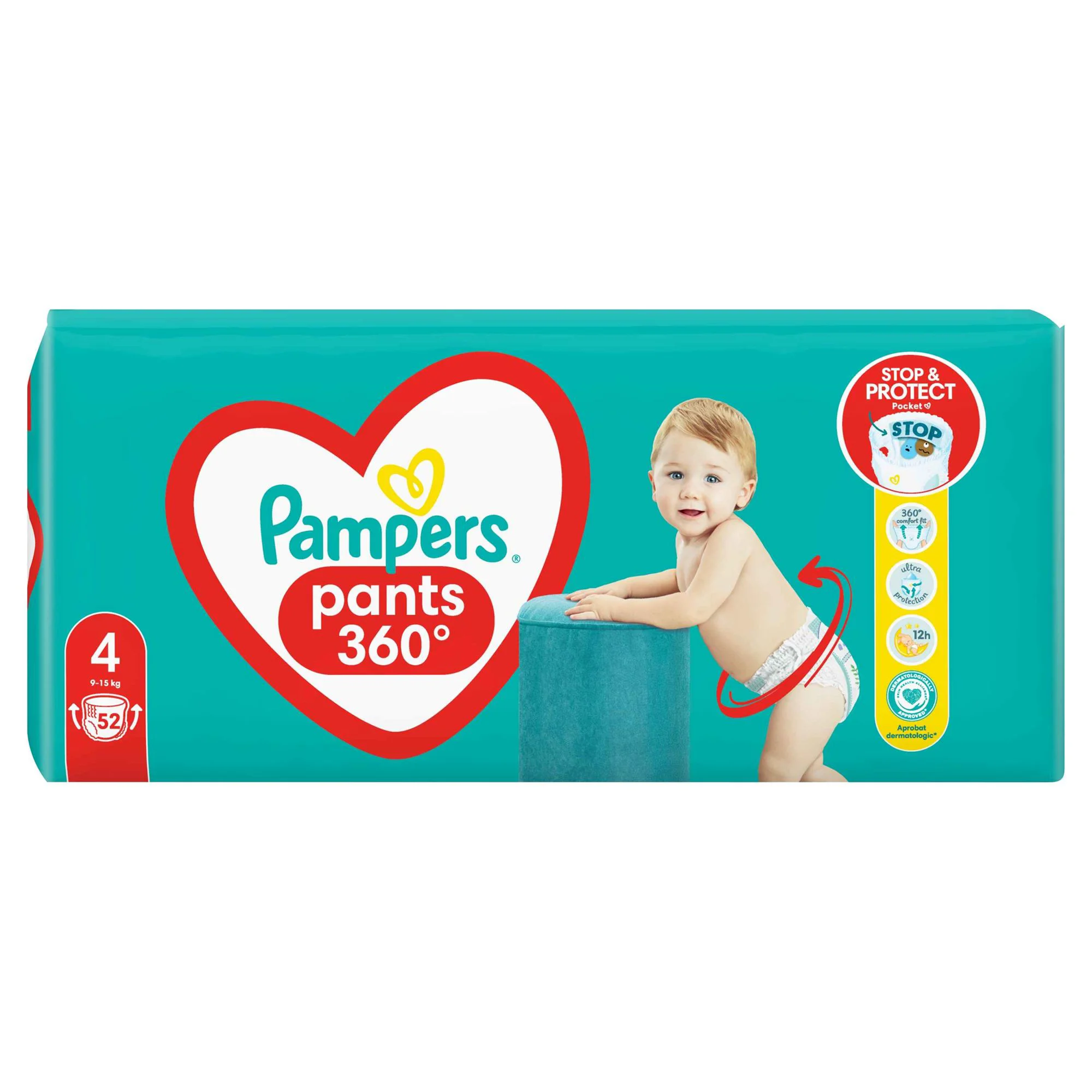 Chilotei Pampers Pants Unisex 4 (9-15 kg), 52 buc. foto