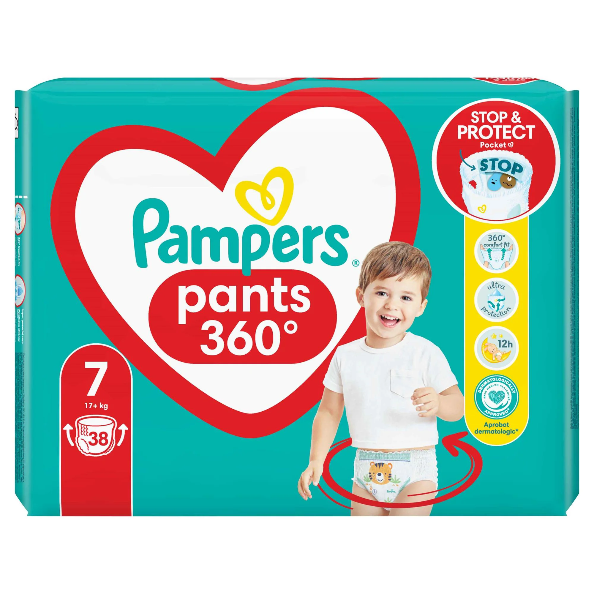 Chilotei Pampers Pants Unisex 7 (17+ kg), 38 buc. foto