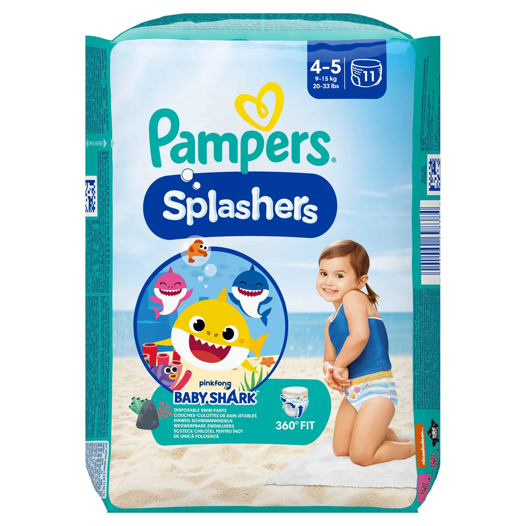 Chilotei pentru apa Pampers Splashers Maxi (9-15 kg), 11 buc. foto