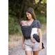 Sistem de purtare wrap elastic pentru bebelusi Premaman Lia Gri