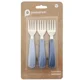Set furculite din inox Premaman Yummix Albastru, 3 buc.