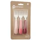 Set furculite din inox Premaman Yummix Roz, 3 buc.