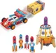 Puzzle 3D CubicFun 2 in 1 Racheta de lansare si masina de curse