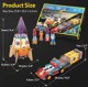 Puzzle 3D CubicFun 2 in 1 Racheta de lansare si masina de curse