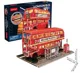 Puzzle 3D CubicFun Autobuz londonez cu iluminare LED