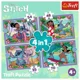 Puzzle 4 in 1 Trefl Lilo si Stitch, Ziua Fermecata foto