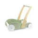 Premergator din lemn 2 in 1 Viga Toys si carucior pentru papusi, Verde