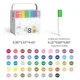 Set de markere lavabile Mideer, 48 culori