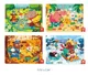Puzzle 4 in 1 Mideer Anotimpurile padurii, nivelul 2 foto