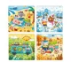 Puzzle 4 in 1 Mideer Cele 4 anotimpuri foto