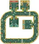 Гигантский пазл Djeco Roads - Pop to Play, 21 эл.