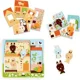 Puzzle din lemn in 3 nivele Djeco Cabana Iepurasului foto