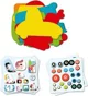 Set de creatie cu autocolante din fetru Djeco I Love Cars foto