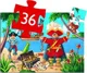 Puzzle Djeco Piratul si Comoara, 36 el. foto